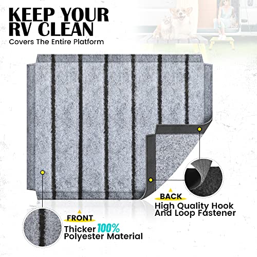 3-Level Adjustable Height Aluminum Folding RV Step M2683
