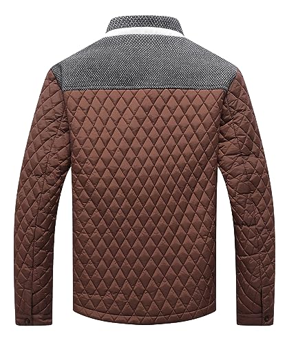 Men's Diamond Quilted Puffer Down Jacket I8263