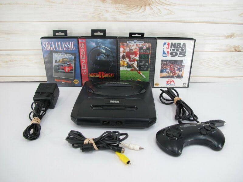 Sega Genesis 32x System Console with Power Supply and Link Cable Z44298