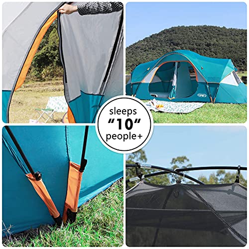 10-Person Double Layer Waterproof Camping Tent Q890858