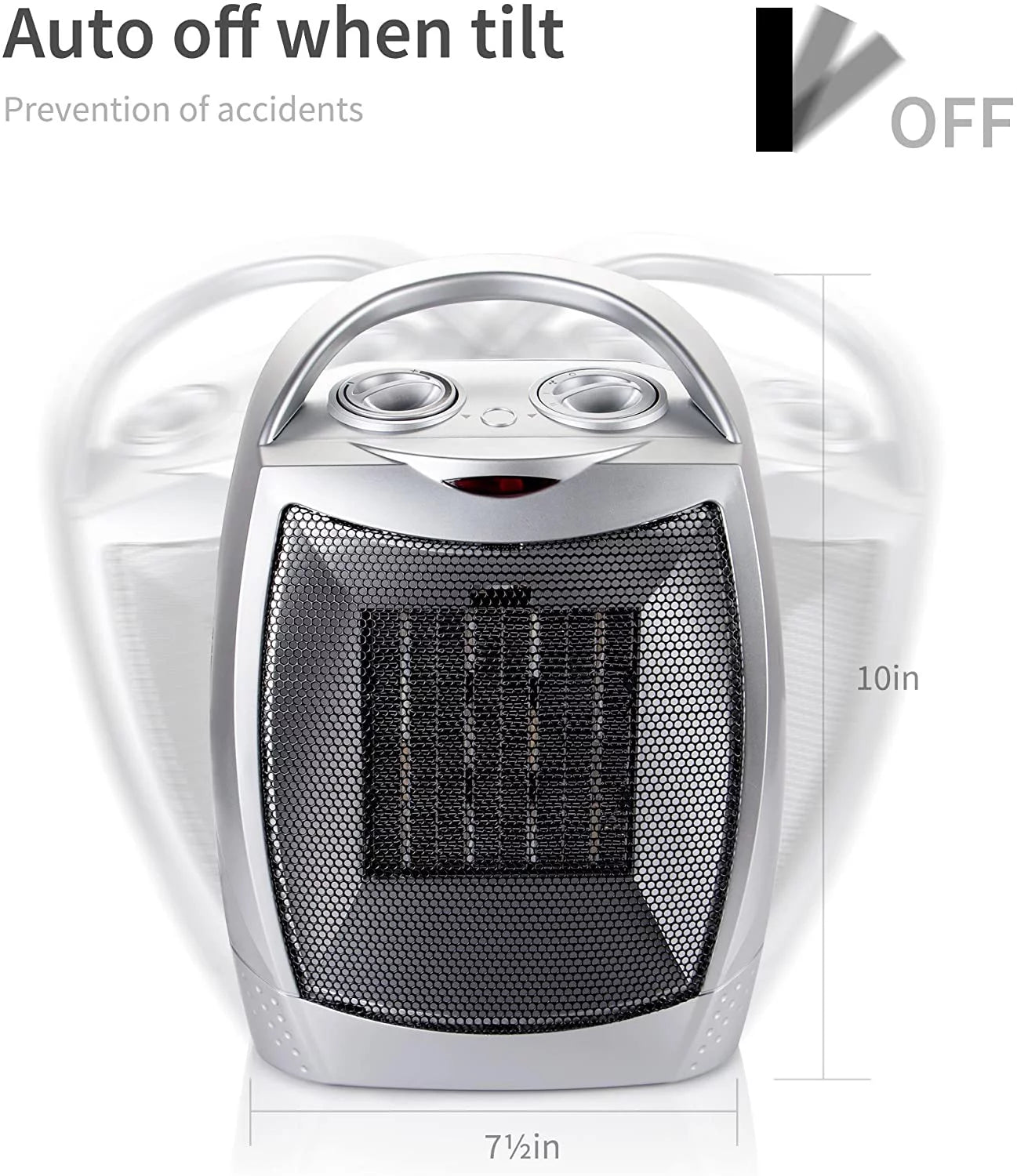 1500W Ceramic Space Heater with Thermostat Q946633