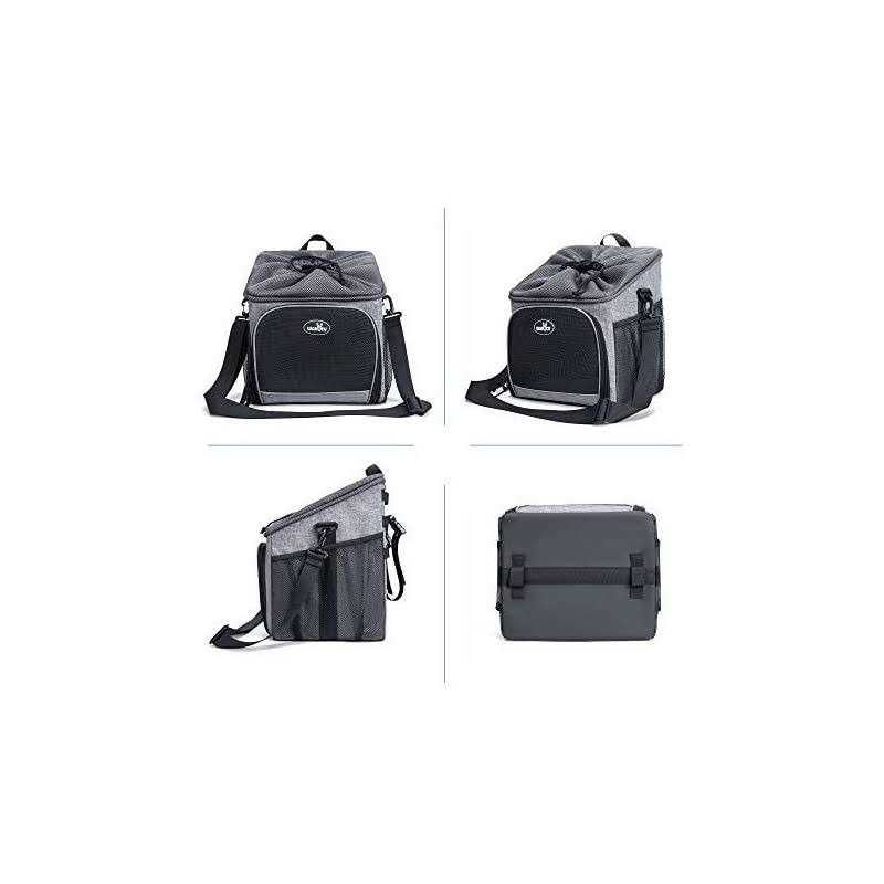 Dog Bike Basket Carrier Pet Bicycle Front Carrier Foldable Removable C155264