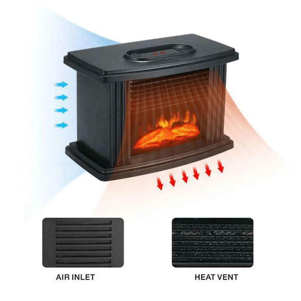Electric Fireplace Heater Stove 1000W with 3D Flame Effect Y825