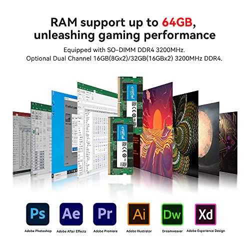 16GB DDR4 1TB NVMe SSD Mini PC with AMD Ryzen 7 5800H J28151