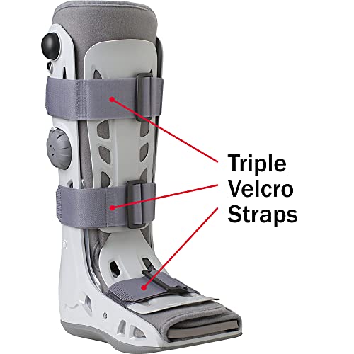 Medical Walking Boot with Air Cast Tube Stretch Boot Sock, Medium B478663