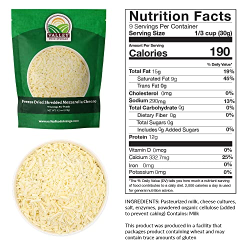 Premium Protein Bucket Freeze Dried Meat & Dairy 1,052g Protein Non-GMO Emergency Food Supply 25 Year Shelf Life S917297
