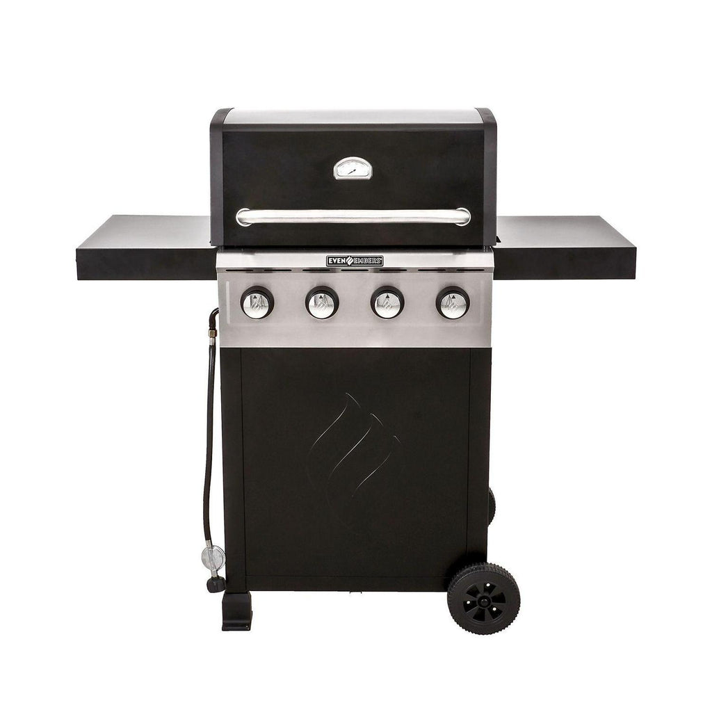 Silver Black Gas 4-Burner Grill E1361