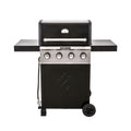 Silver Black Gas 4-Burner Grill E1361