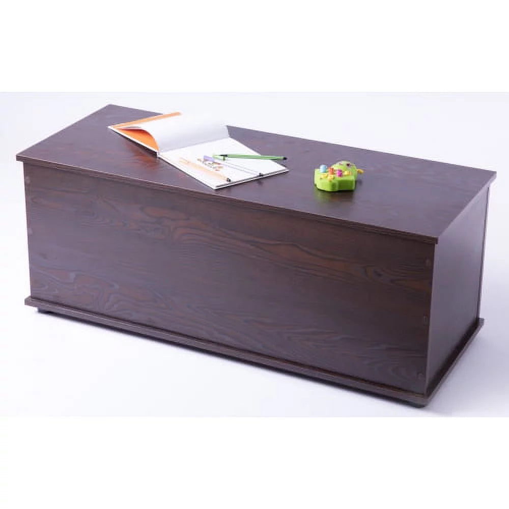 Brown Wooden Toy Box R638