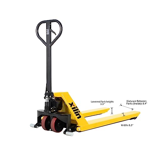 Manual Pallet Jack Hand Pallet Truck 2200lbs Capacity 3.3" Lowered 45" Lx21"W 31.5 Lift Height F190