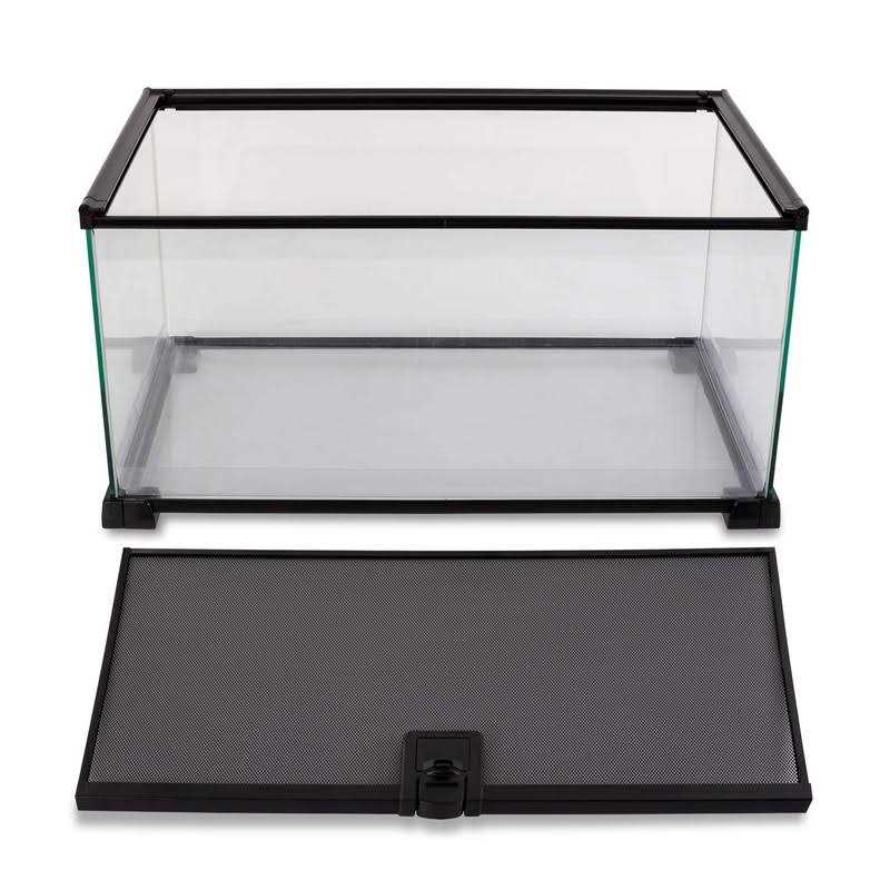 10 Gallon Glass Reptile Terrarium with Sliding Screen Top N166