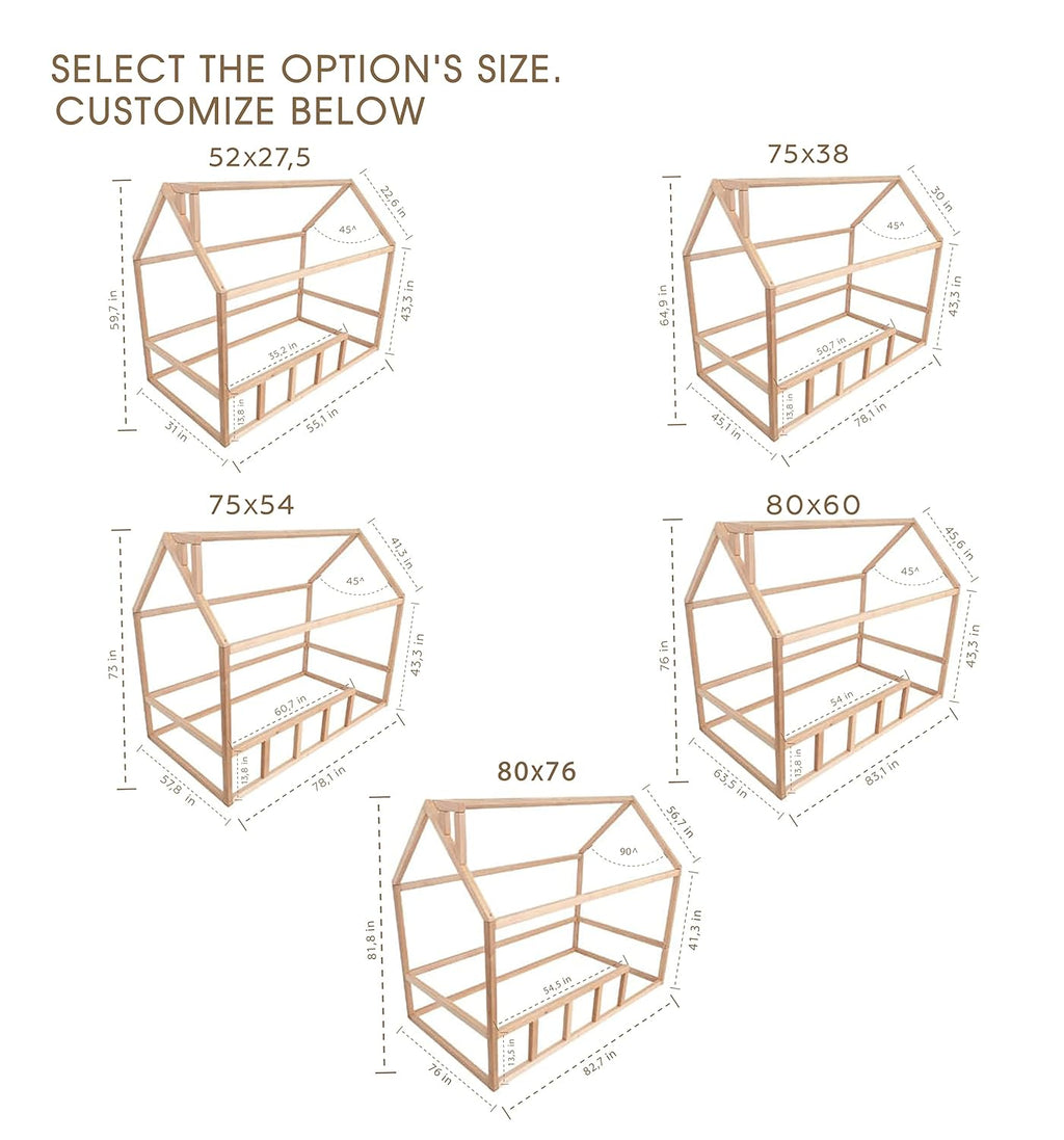 Grey Twin Floor Bed Frame P663997