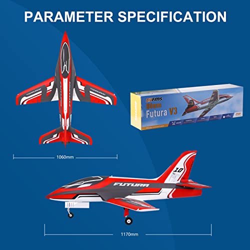 EDF Jet Remote Control Airplane 80mm Ducted Fan 12-Blade 6 Channel PNP V942