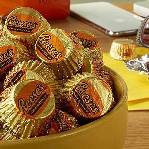 Mini Peanut Butter Cups - 4 Pound Bag - Individually Wrapped Chocolates R770538
