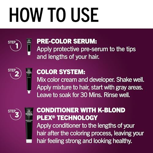 Keratin Blonde Hair Dye Platinum Blonde 001, 1 Application W5475