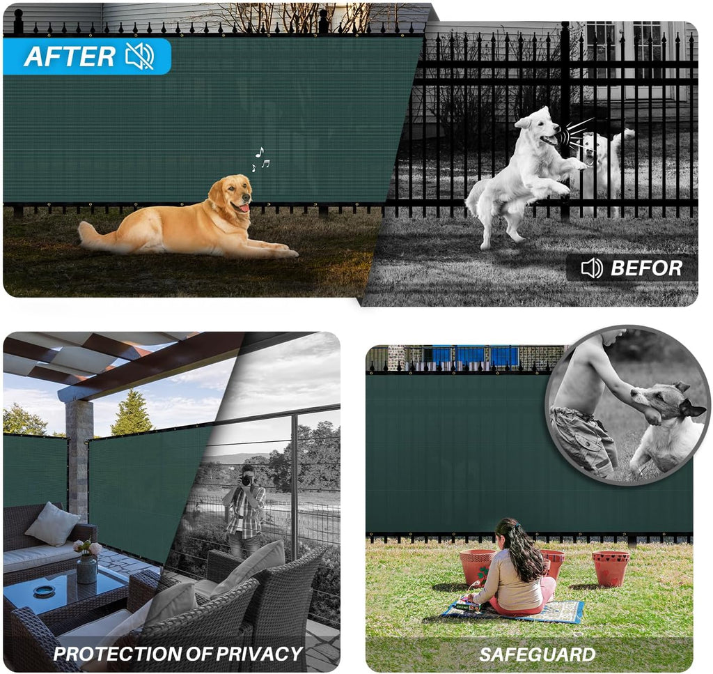 Green Commercial Grade Mesh Privacy Screen M507