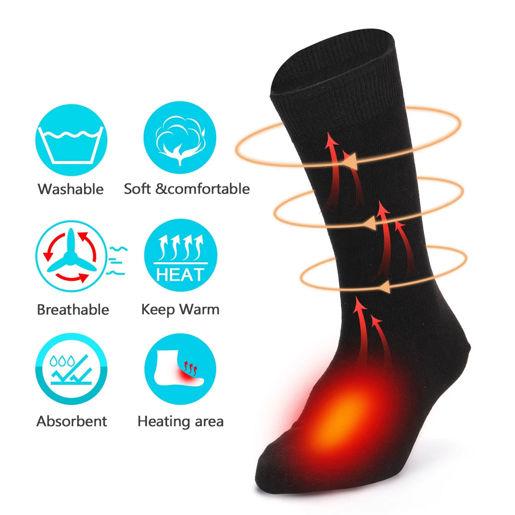 Electric Heated Socks Battery Powered Warm Winter Socks Z96081