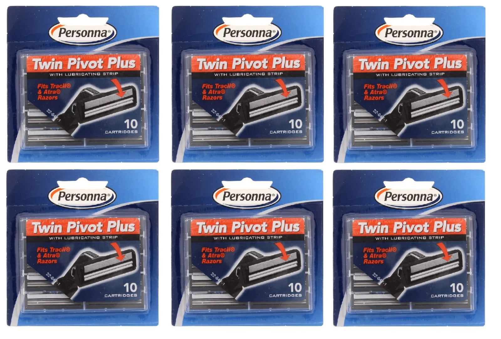 Twin Pivot Plus Refill Blade Cartridges 10 ct. (Pack of 6) + Moisturizing Single Use Mask H476