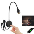 Brushed Nickel 3W LED Gooseneck Reading Light Z389267