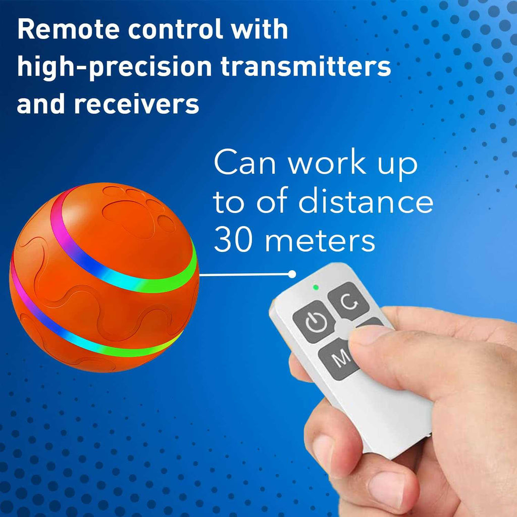 Interactive Dog Toy Ball with Remote Control V2728