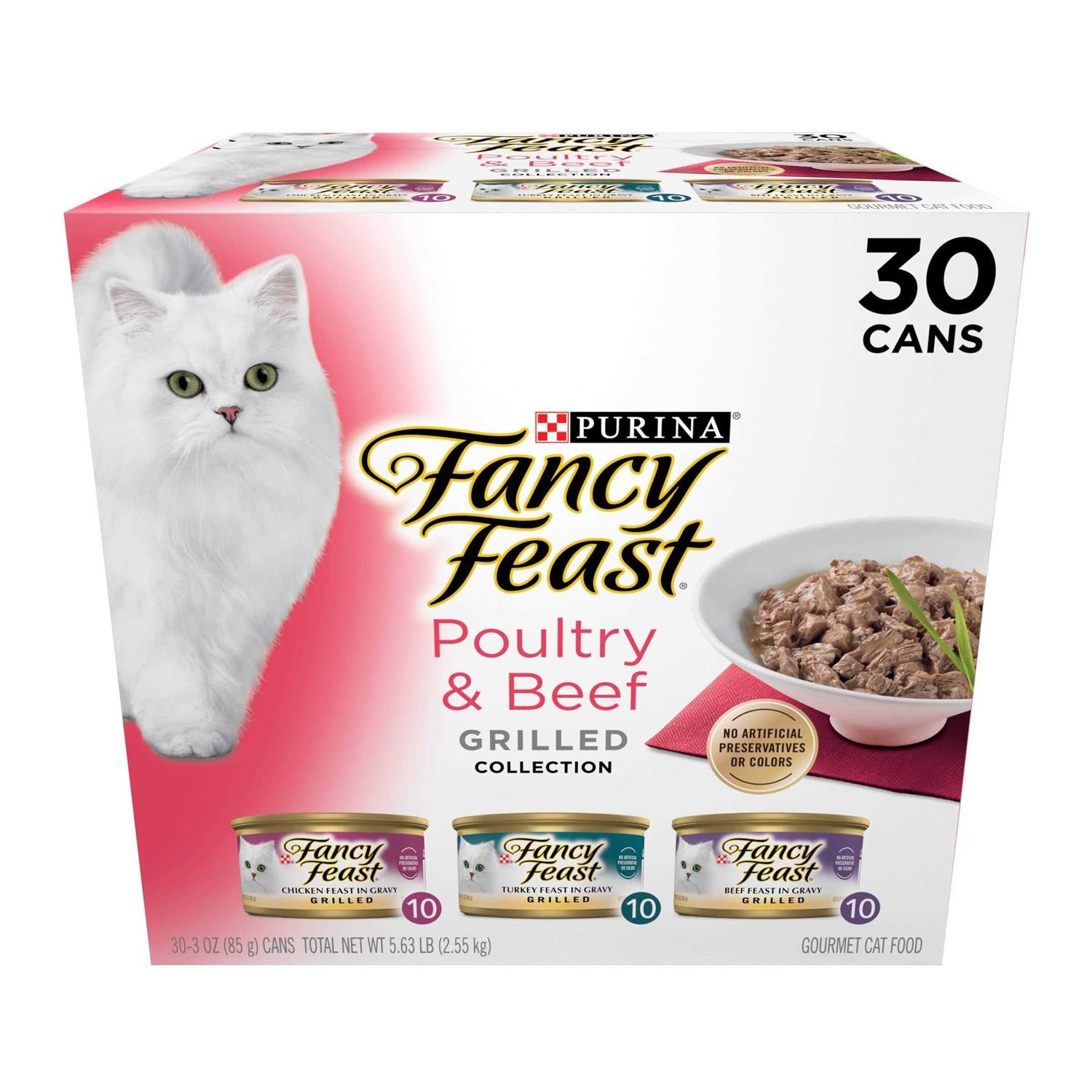 Wet Cat Food Poultry & Beef Grilled Collection Variety Pack O748