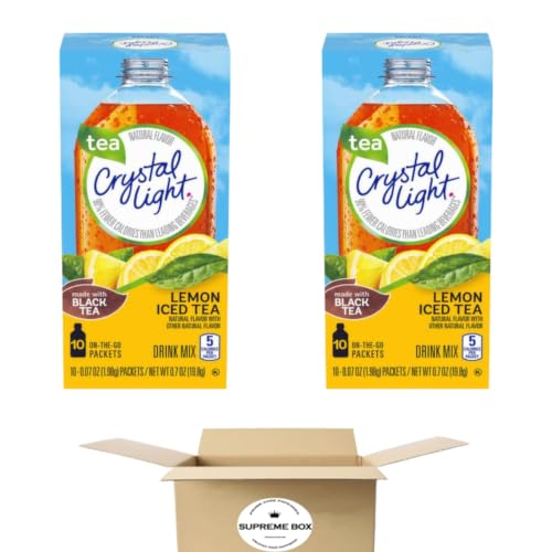 Lemon Iced Tea Powdered Drink Mix - Pack of 3 (30 Packets) K13196