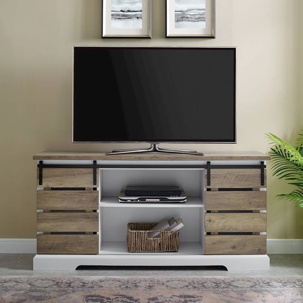 Rustic Farmhouse TV Stand Cabinet U13852