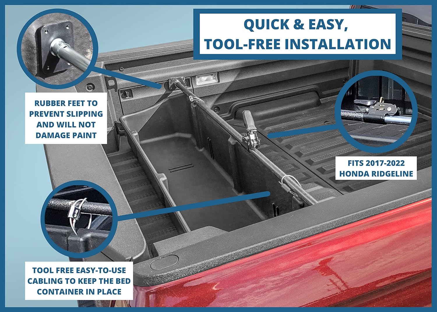 Truck Bed Storage Cargo Container Transport Organizer N845