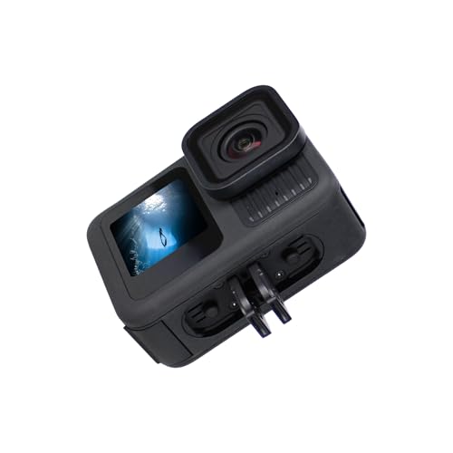 Black Waterproof Action Camera with 5.3K HDR Video, 27MP Photos, Stabilization + 64GB Card & 50 Piece Accessory Kit Z130555