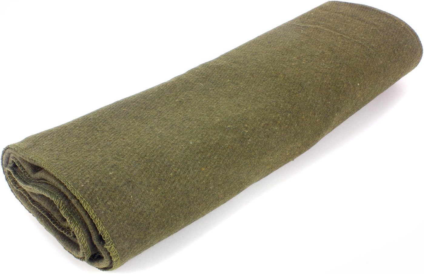 Olive Drab Green Wool Fire Retardant Blanket, 66" x 90" T69365