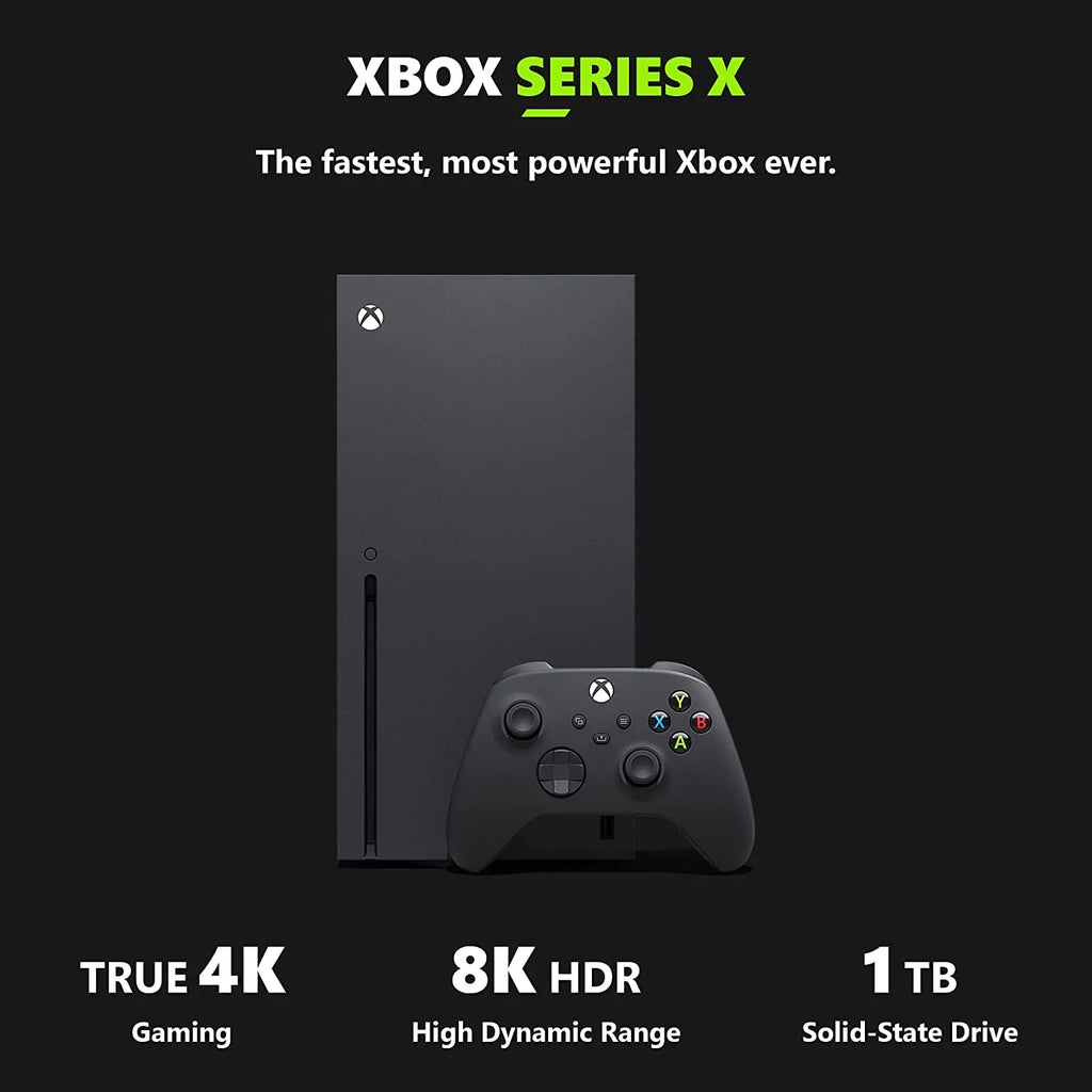 Black 1TB SSD Xbox Series X Gaming Console Bundle X642644