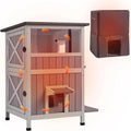 Insulated Cat House Outdoor Weatherproof with Insulated Liner B466