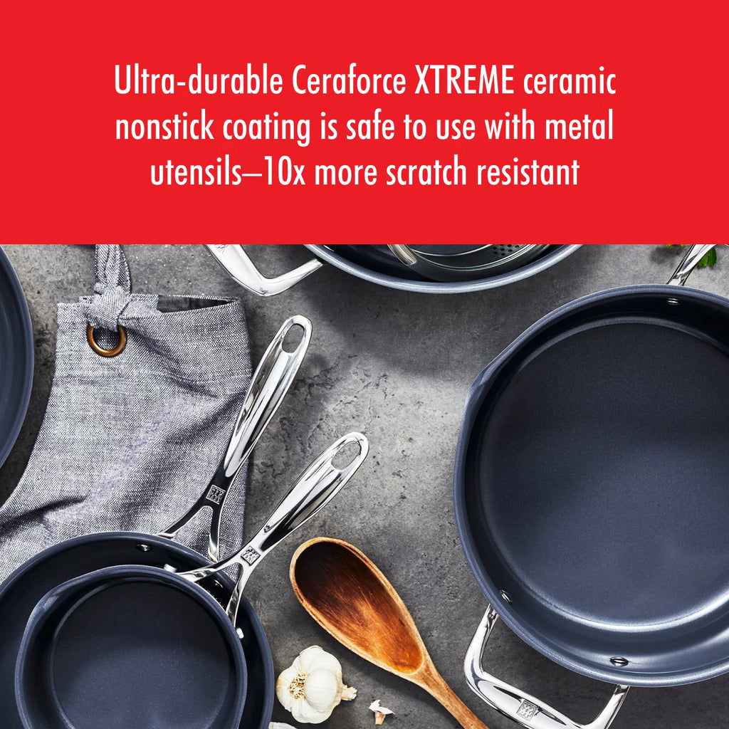 Stainless Steel Ceramic Nonstick Fry Pan with Lid J1620