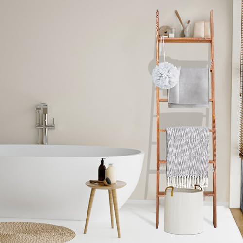 6-Tier Wooden Blanket Ladder Shelf T960887