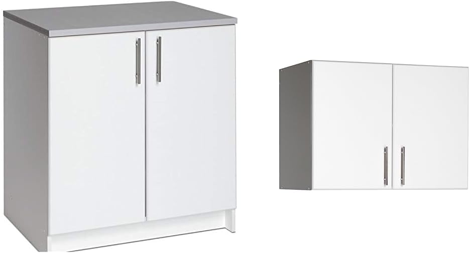 Wall Mount and Freestanding Storage Cabinets Bundle (2 Pieces) V815