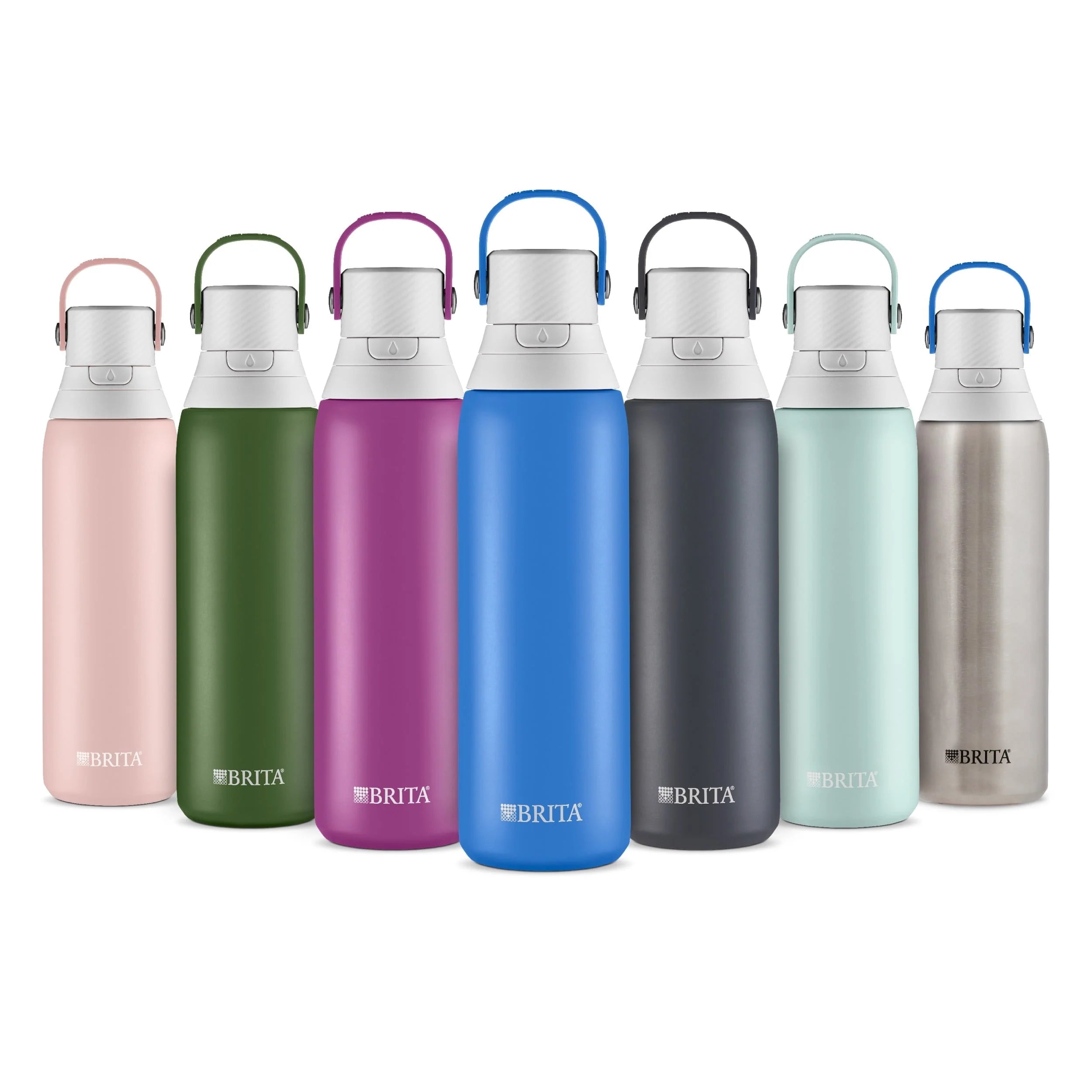 20 oz Stainless Steel Insulated Water Bottle with Straw M399751