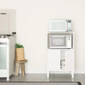 White 2 Doors 2 Shelves Manufactured Wood Kitchen Pantry H299981
