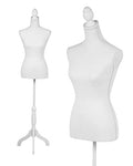 White Height Adjustable Dress Form S260