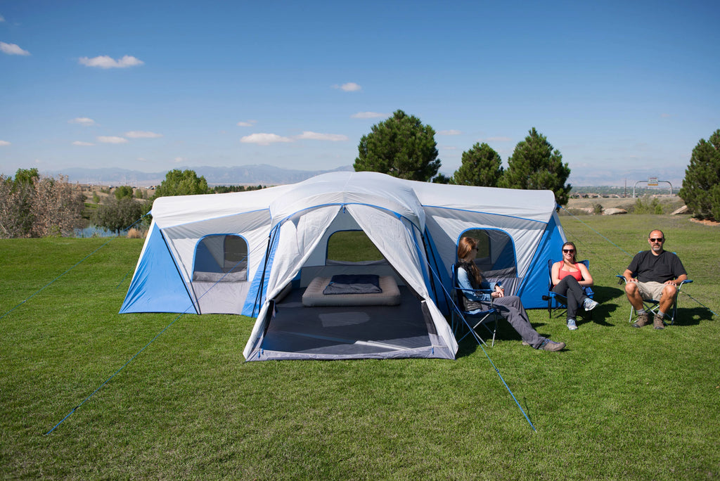 16-Person 3-Room Family Cabin Tent with 3 Entrances A546