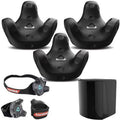 3 Pack VIVE Tracker (3.0) with SteamVR Base Station 2.0 for VIVE Pro, Rebuff TrackBelt + 2 TrackStraps Full Body Tracking VR Bundle B408166