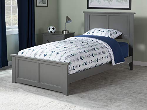 White Twin Extra Long Bed with Footboard M634