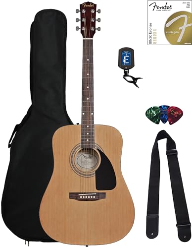 Sunburst Dreadnought Acoustic Guitar Bundle with Gig Bag X1642
