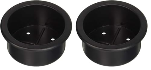 Black 2 Pack Recessed Drink Holder Z6669