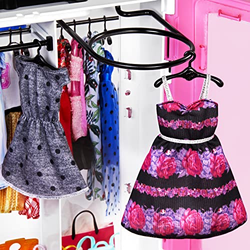 Blonde Fashion Doll & Pink Closet Playset with Clothes & 12 Accessories Z32612