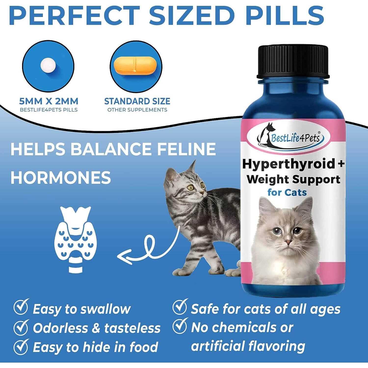 Cat Hyperthyroid + Weight Gain Support Feline Thyroid Supplement C46591