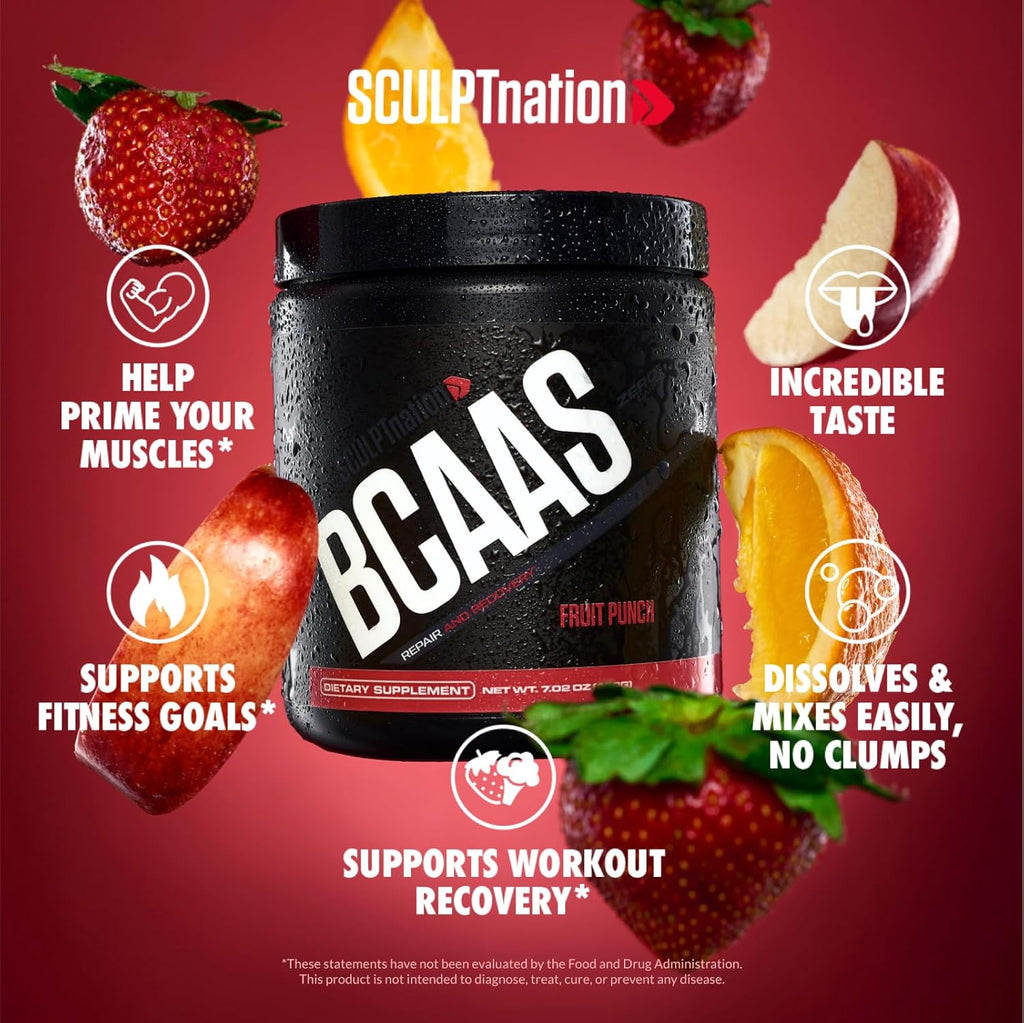 BCAA Powder Fruit Punch 30 Servings X5829
