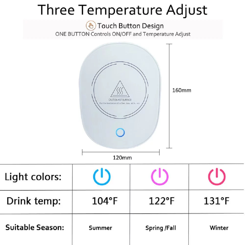 White Touch Screen Coffee Cup Warmer P669408