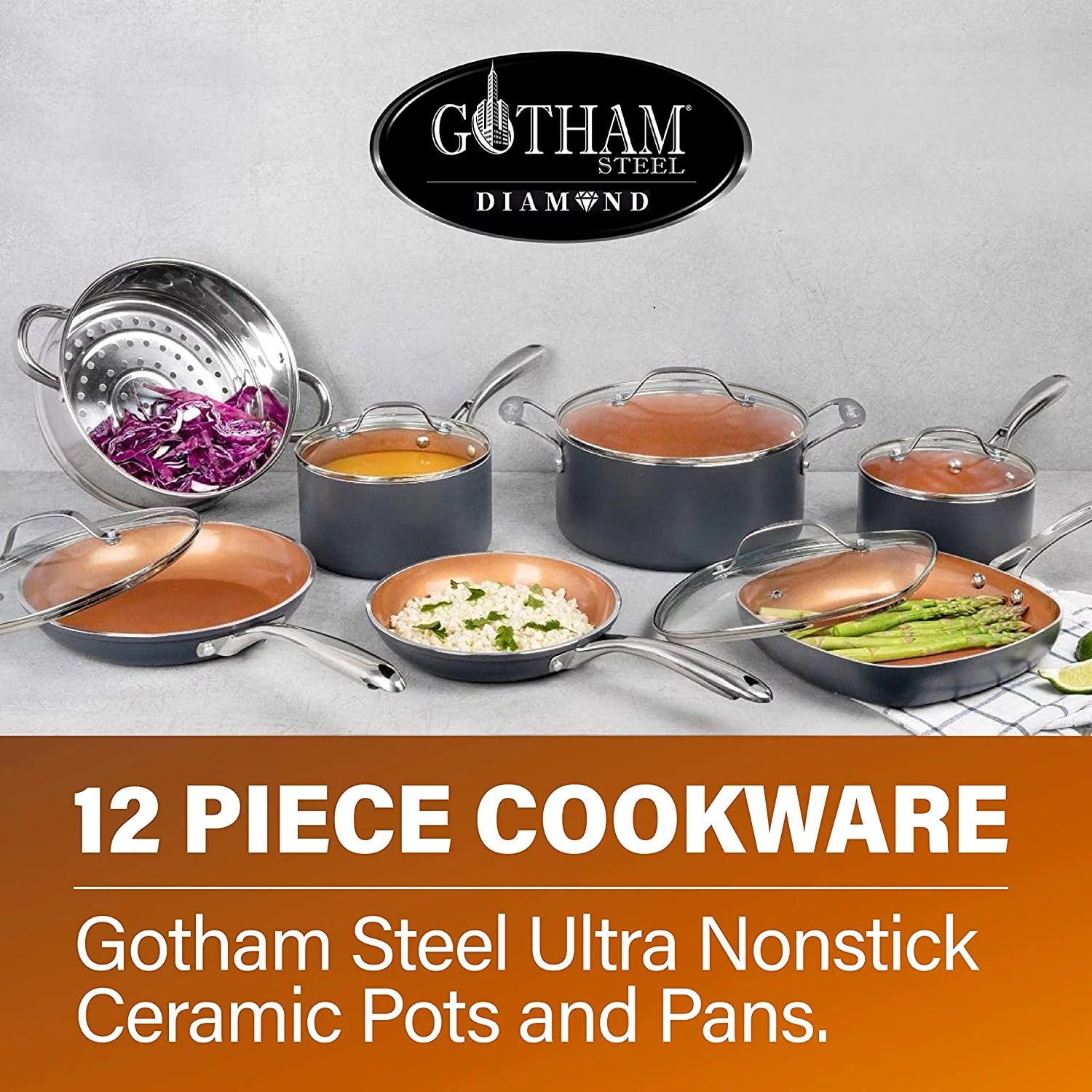 12 Piece Non-stick Cookware Set V711