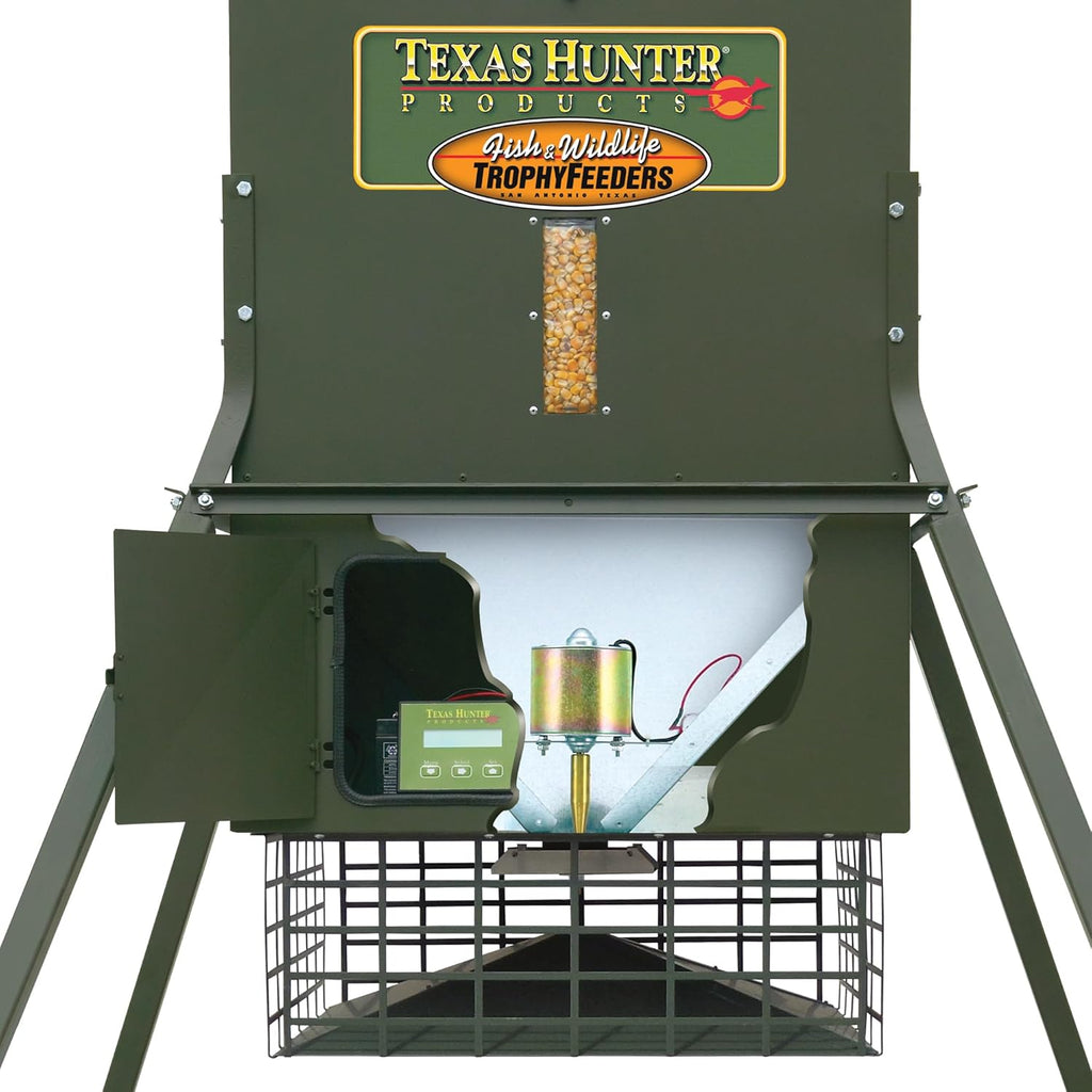 650 lb. Corn Capacity Deer Feeder with 4-Foot Stand and Fill Legs O787663