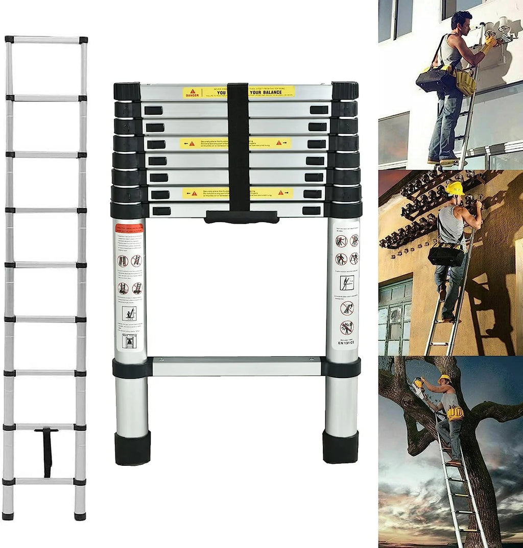 8.5 FT Aluminum Telescoping Ladder X2372